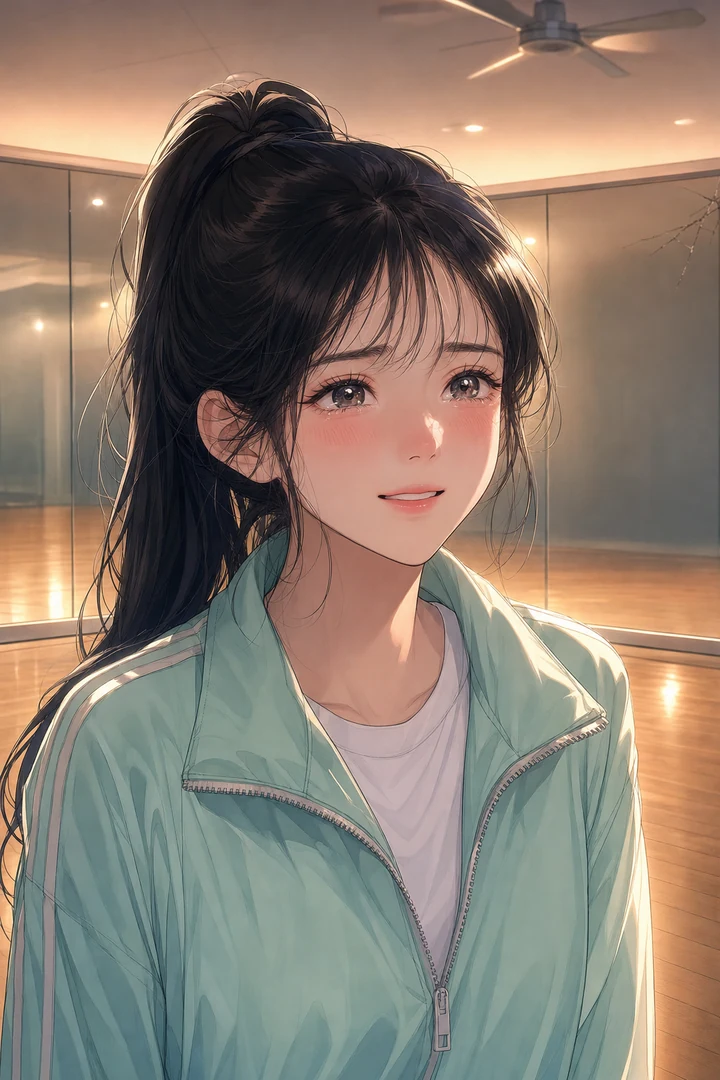 고개를 다시 든 눈가와 코끝이 붉어진 소녀